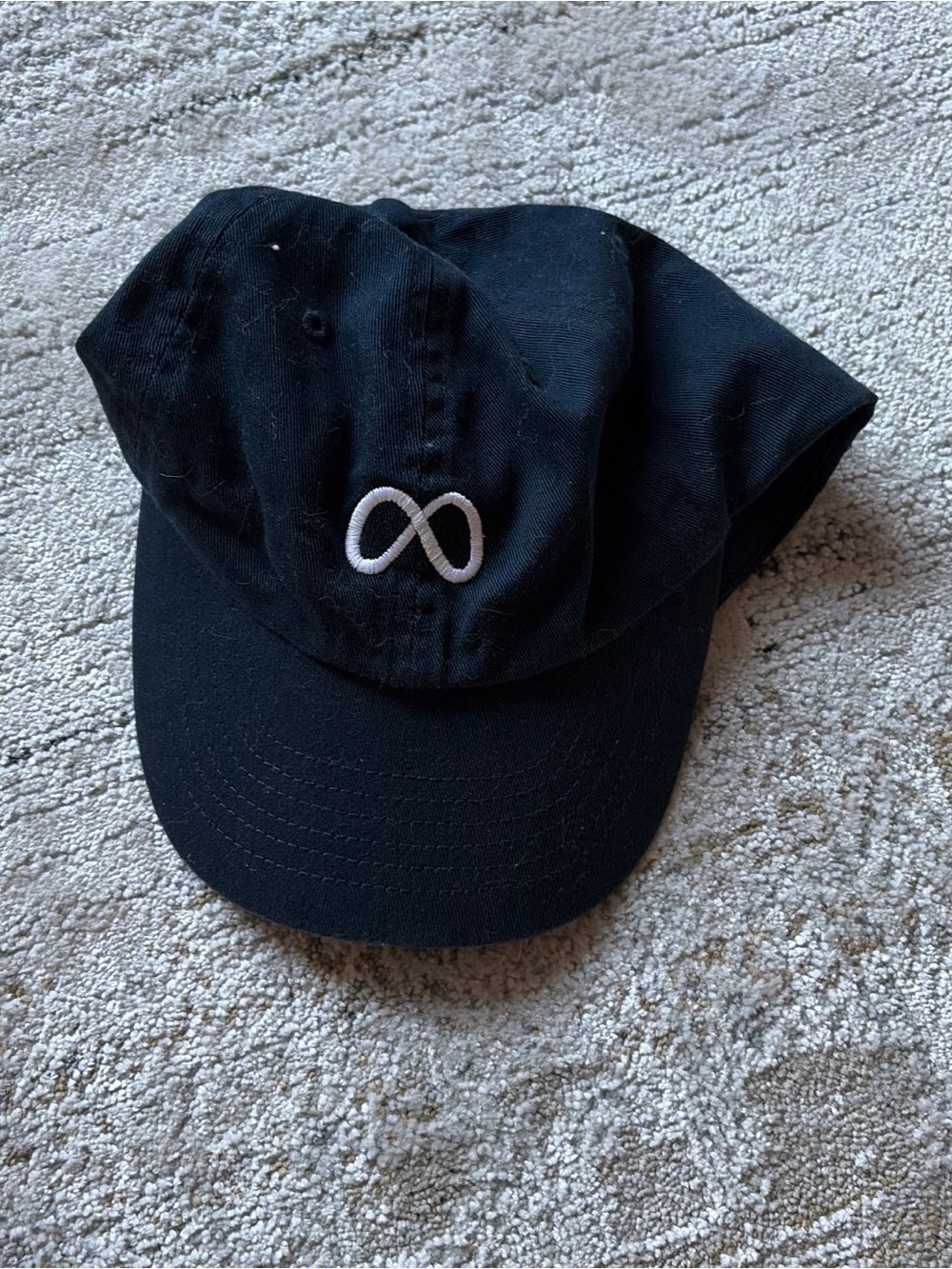 Black Cap with White Meta Logo